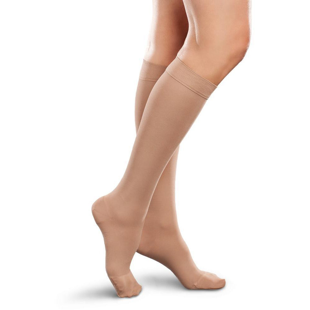 Therafirm Ease Opaque 30-40 mmHg Knee High, Sand