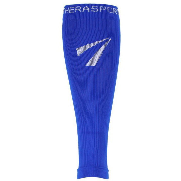 TheraSport Mangas de compresión para piernas de recuperación atlética de 15 a 20 mmHg, color azul