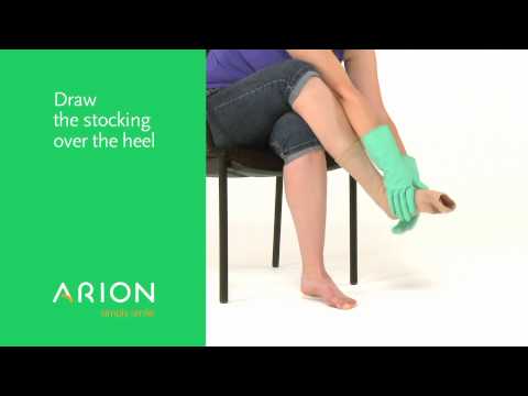 أداة مساعدة للارتداء سهلة الانزلاق من arion للجوارب المفتوحة عند أصابع القدم