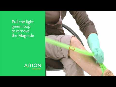 أداة مساعدة الارتداء من arion magnide® للجوارب المغلقة عند أصابع القدم