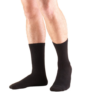 Truform TruSoft 8-15 mmHg Crew Sock, Black