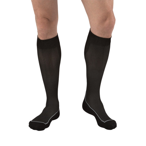 Calcetines hasta la rodilla JOBST ® Sport 15-20 mmHg, negro frío/negro