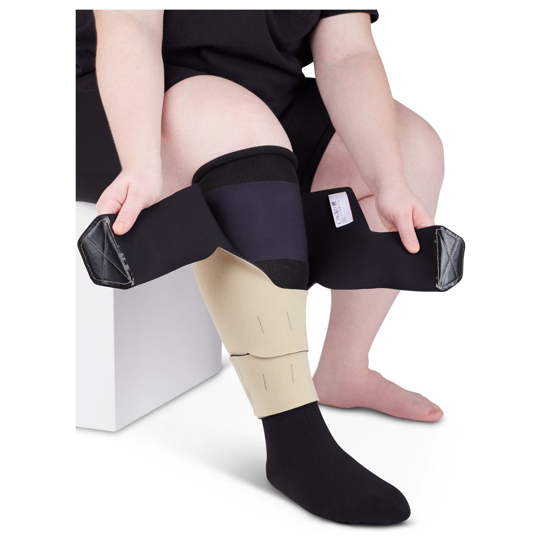 Enveloppement de compression pour bas de jambe CIRCAID ® juxtalite hd, application 1