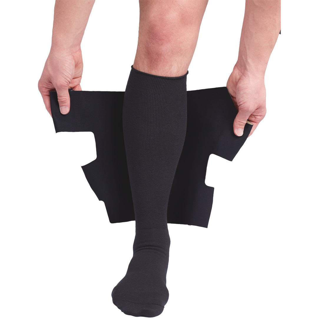 Enveloppement de compression pour bas de jambe Circaid Juxtalite, application 1