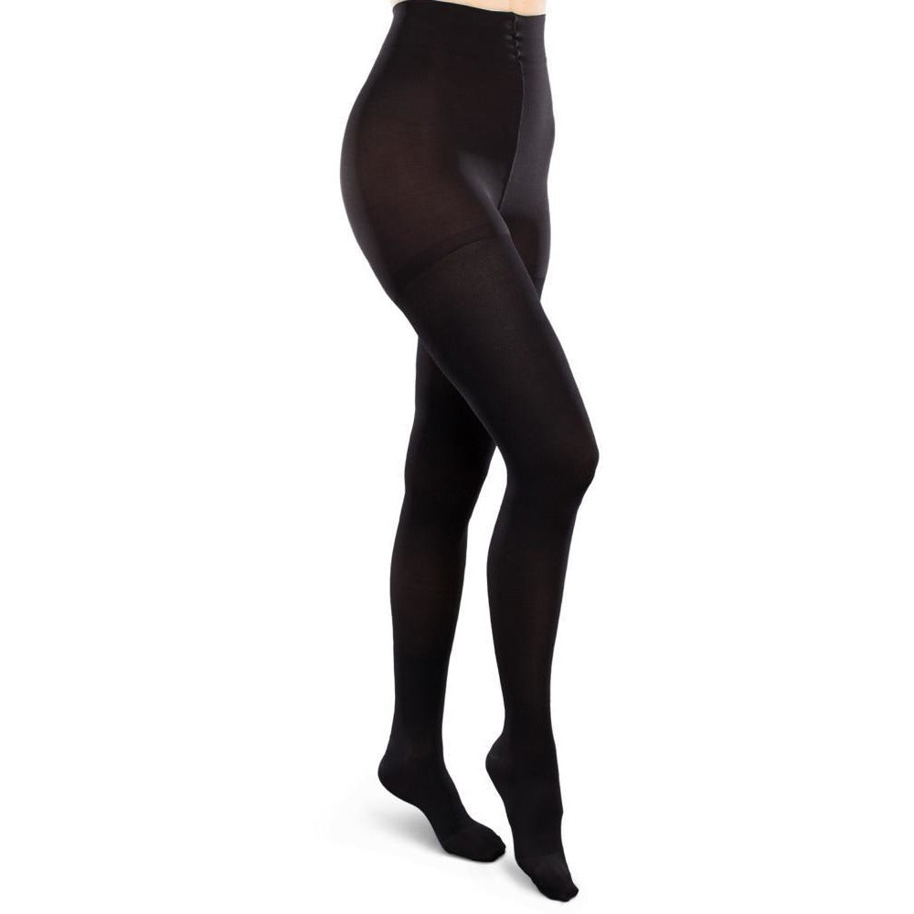 Therafirm Ease Opaque 30-40 mmHg Pantyhose, Black
