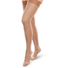 Therafirm Ease Opaque 15-20 mmHg OPEN TOE Thigh High, Sand