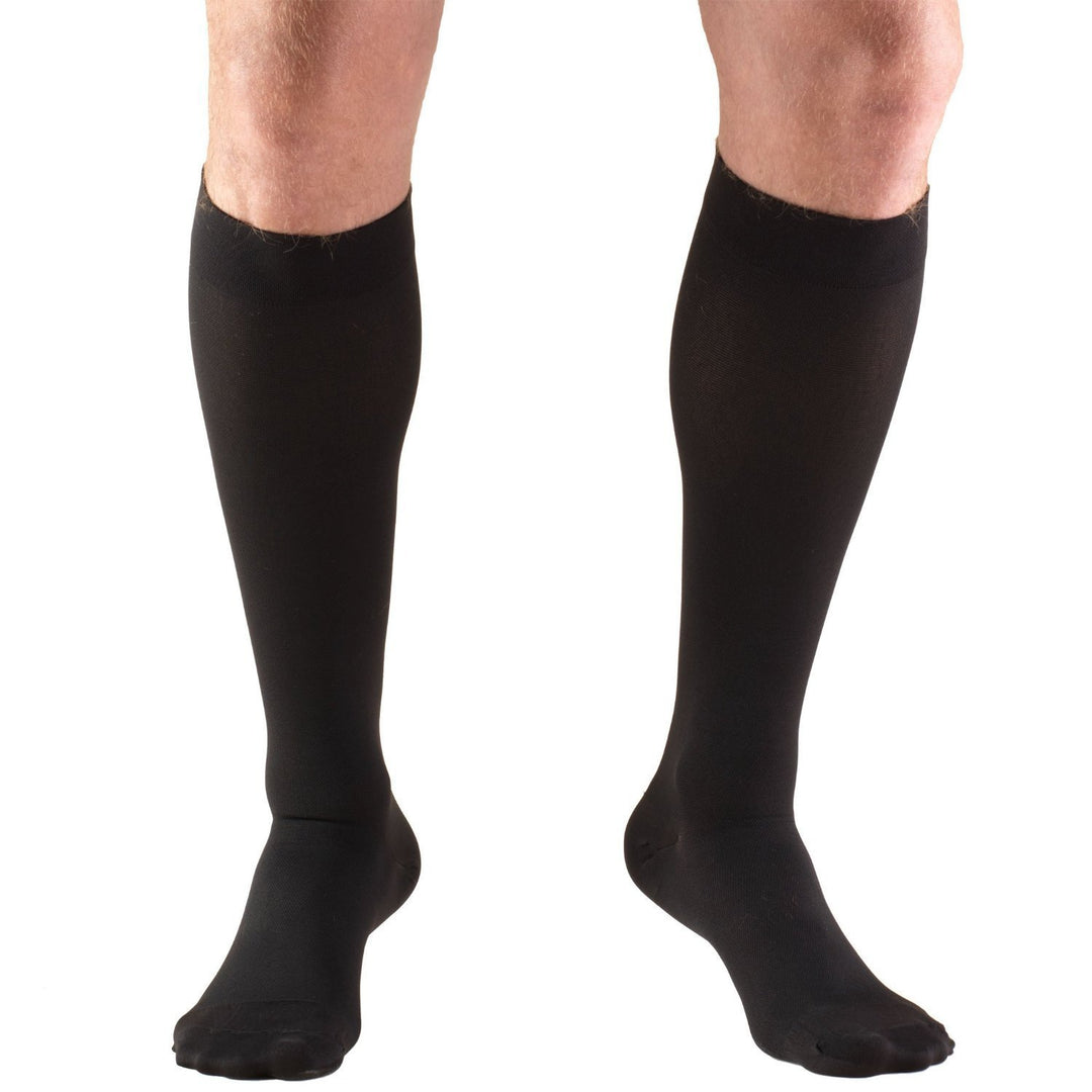 Truform 15-20 mmHg hasta la rodilla, negro