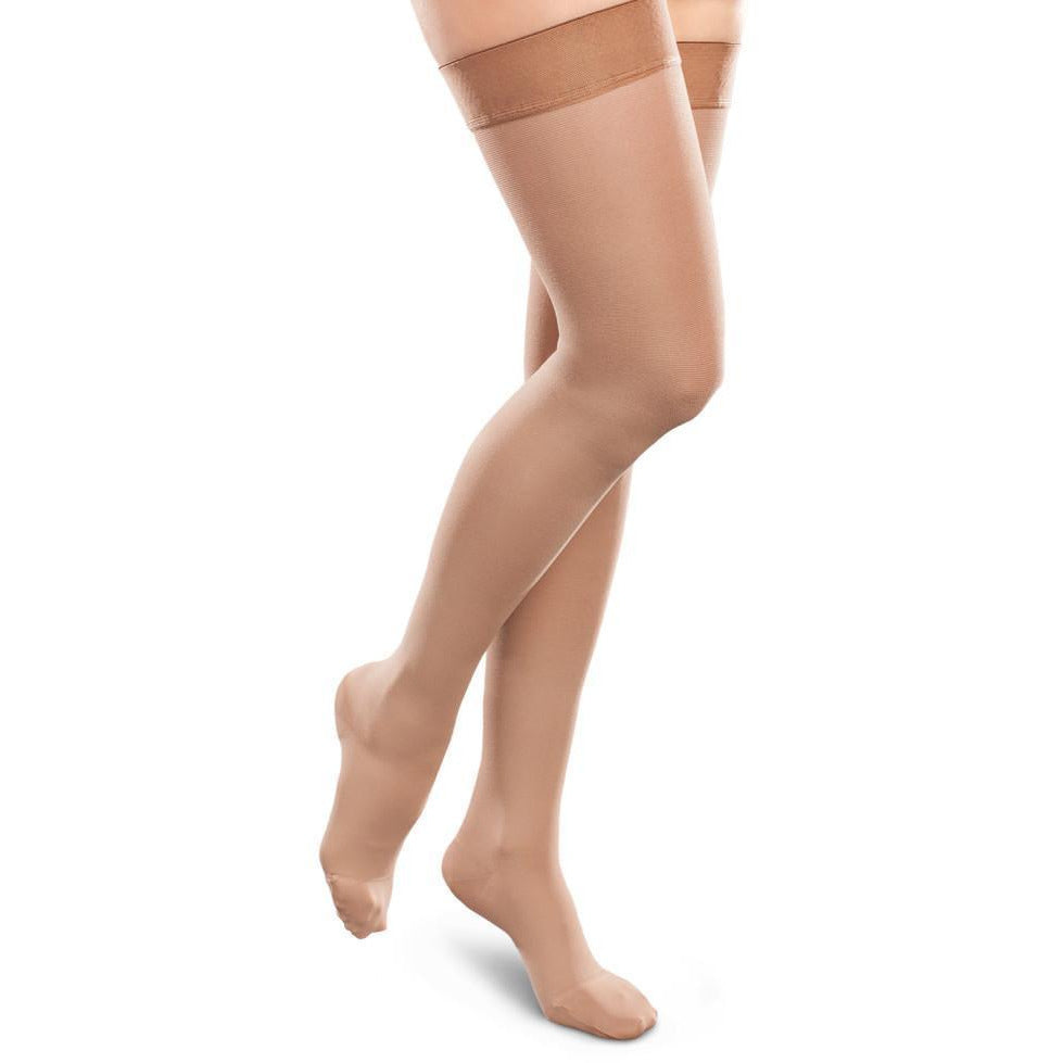 Therafirm Ease Opaque Women's 30-40mmHg lår hög, sand