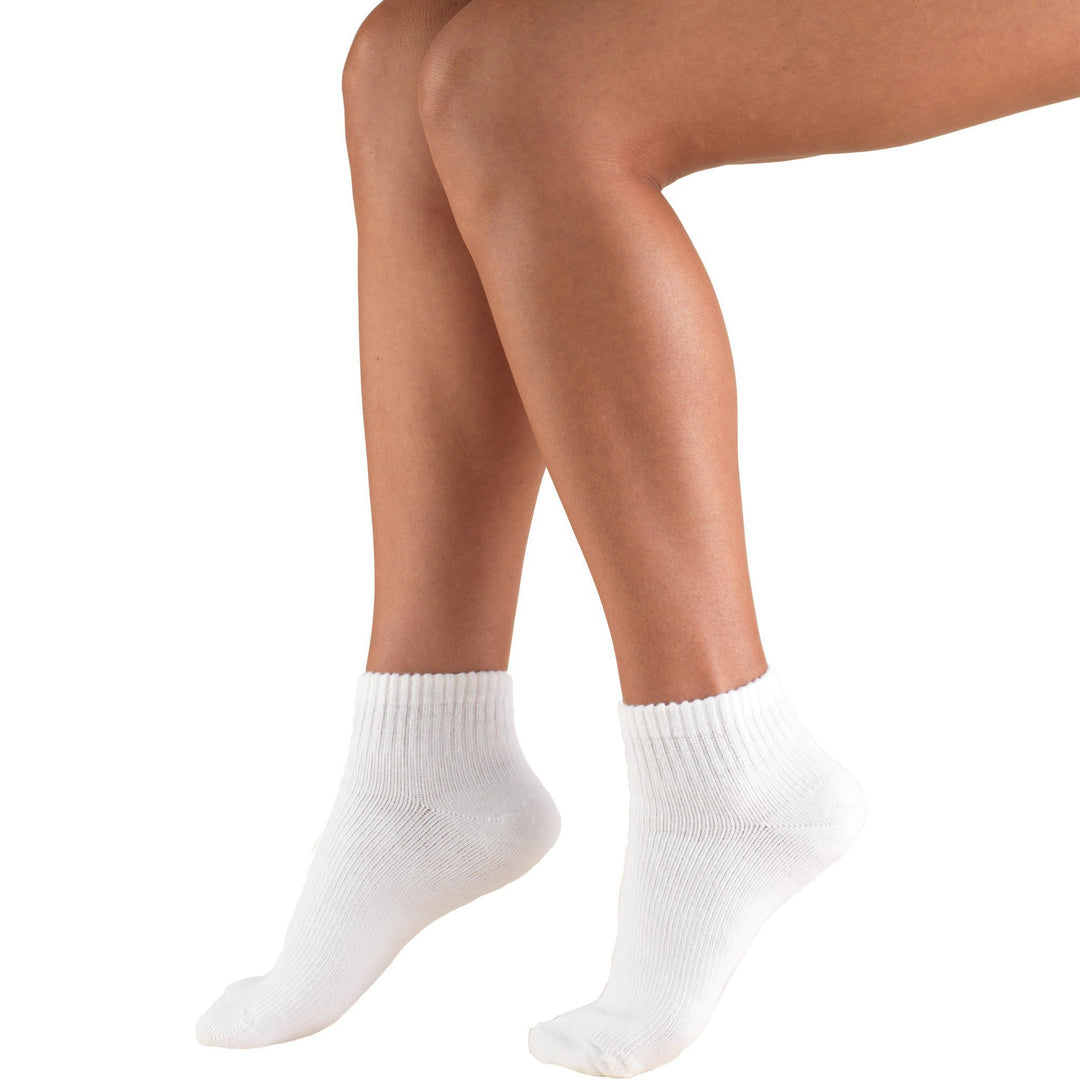 Truform TruSoft 8-15 mmHg Mini Crew Socke, Weiß