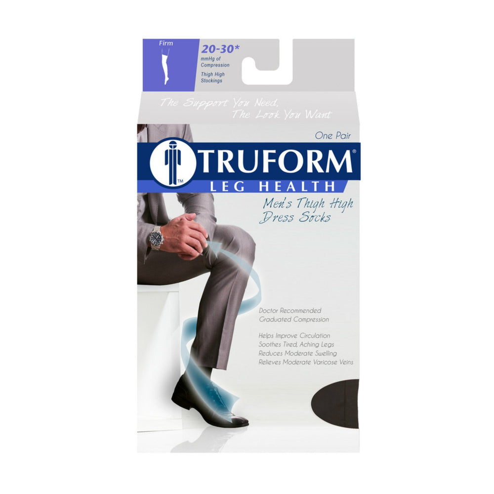 Truform Robe pour hommes 20-30 mmHg cuisse haute