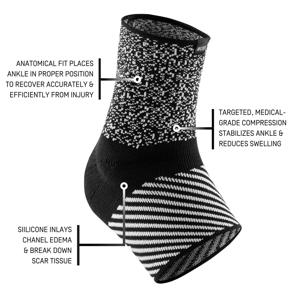 Manga de tornozelo com suporte máximo CEP , diagrama