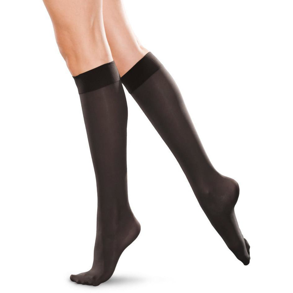 Therafirm 20-30 mmHg hasta la rodilla, negro