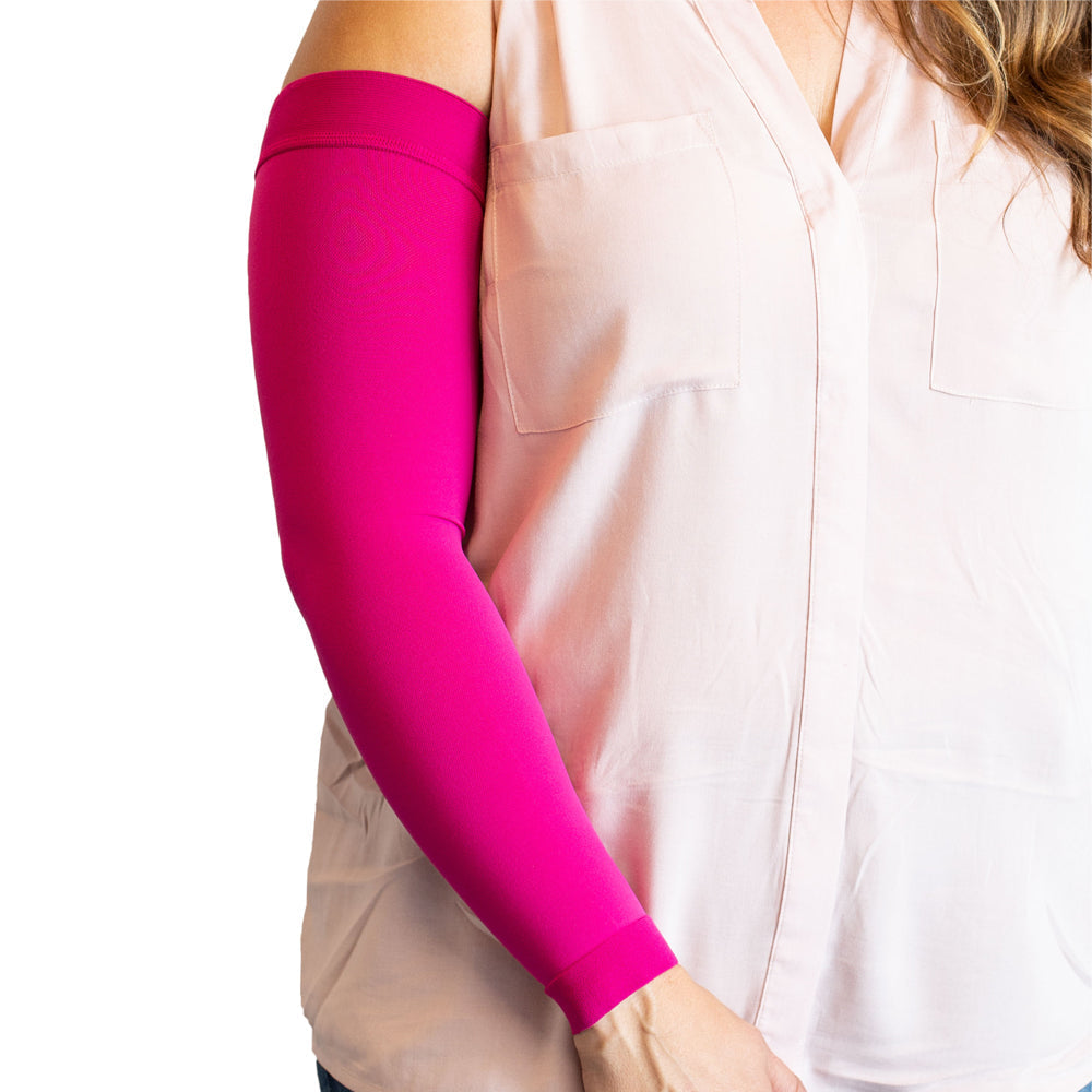 Manga de braço Mediven Comfort extra larga 15-20 mmHg, Magenta