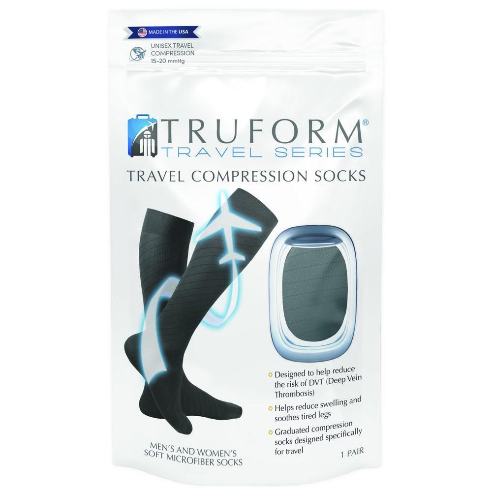 Calcetines de compresión Truform Travel 15-20 mmHg