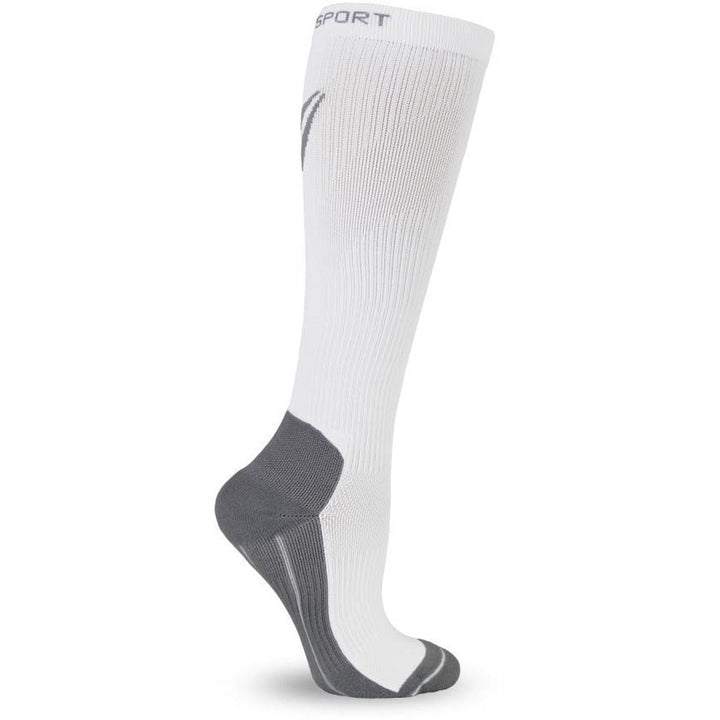 Chaussettes de compression TheraSport 20-30 mmHg Athletic Performance, blanches