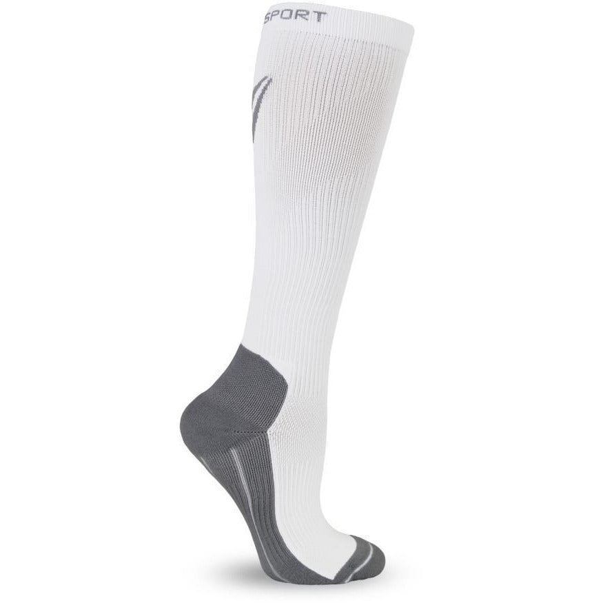 Chaussettes de compression de récupération athlétique TheraSport 15-20 mmHg, blanches