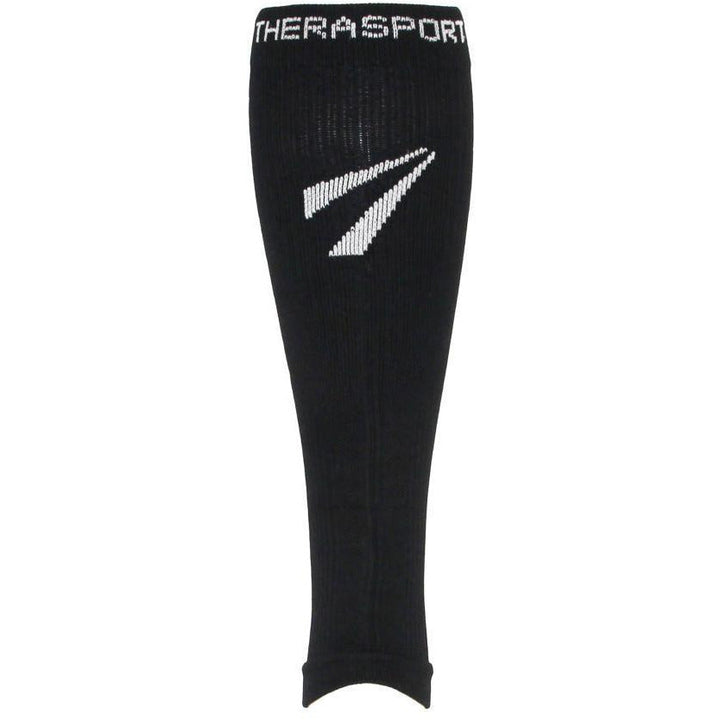 TheraSport 15-20 mmHg Athletic Recovery Compression Ben Sleeves, svart