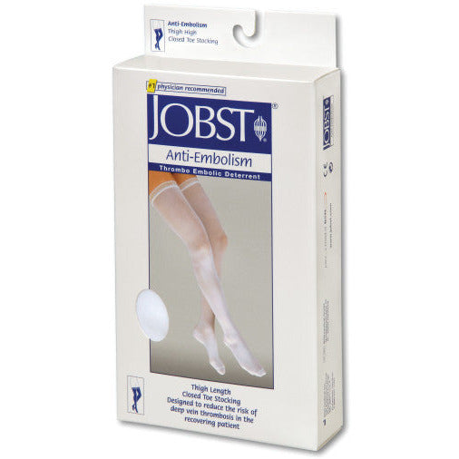 JOBST ® مضاد للانسداد 18 مم زئبق، أعلى الفخذ مغلق عند أصابع القدم، في العبوة
