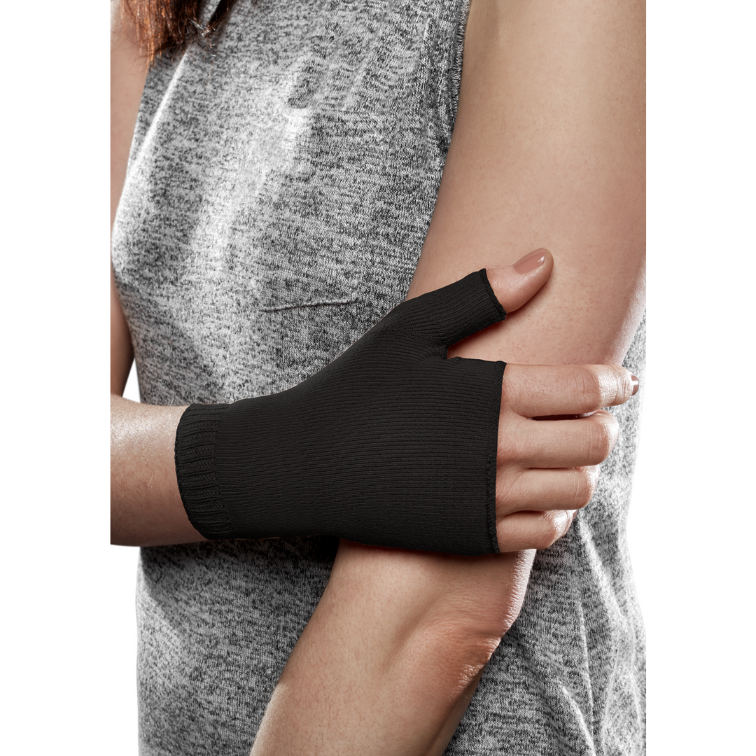 Therafirm Ease Opaque 30-40 mmHg Lymphedema Gauntlet, Black