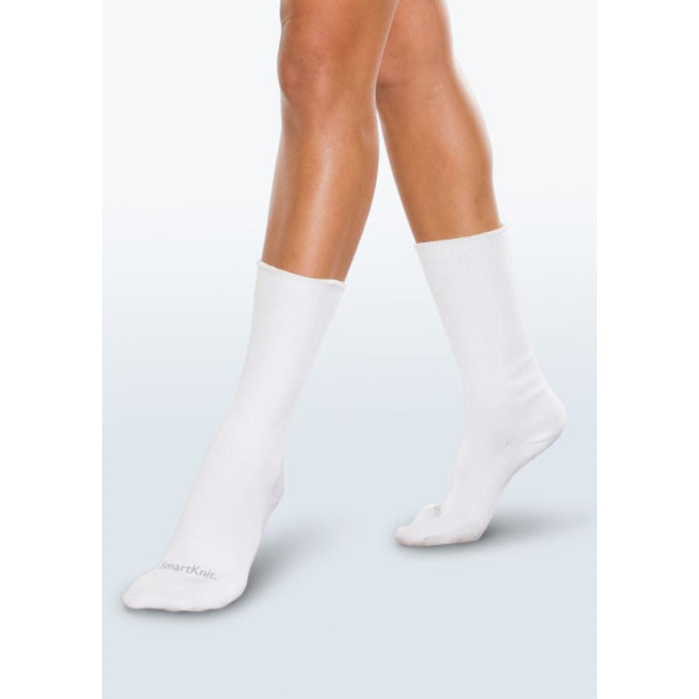 جوارب الجري smartknitactive بدون خياطة، باللون الأبيض