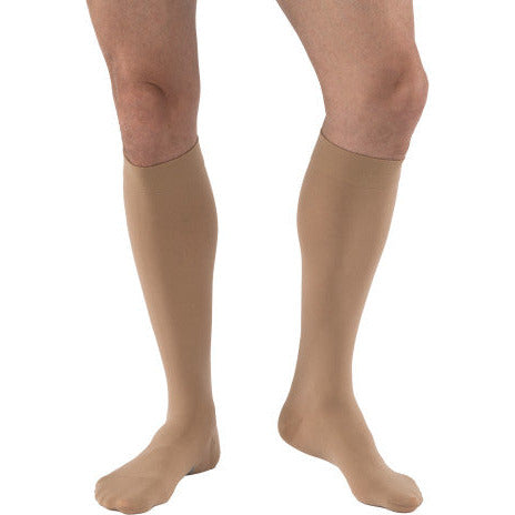 JOBST ® Relief 20-30 mmHg hasta la rodilla con banda superior de silicona, beige