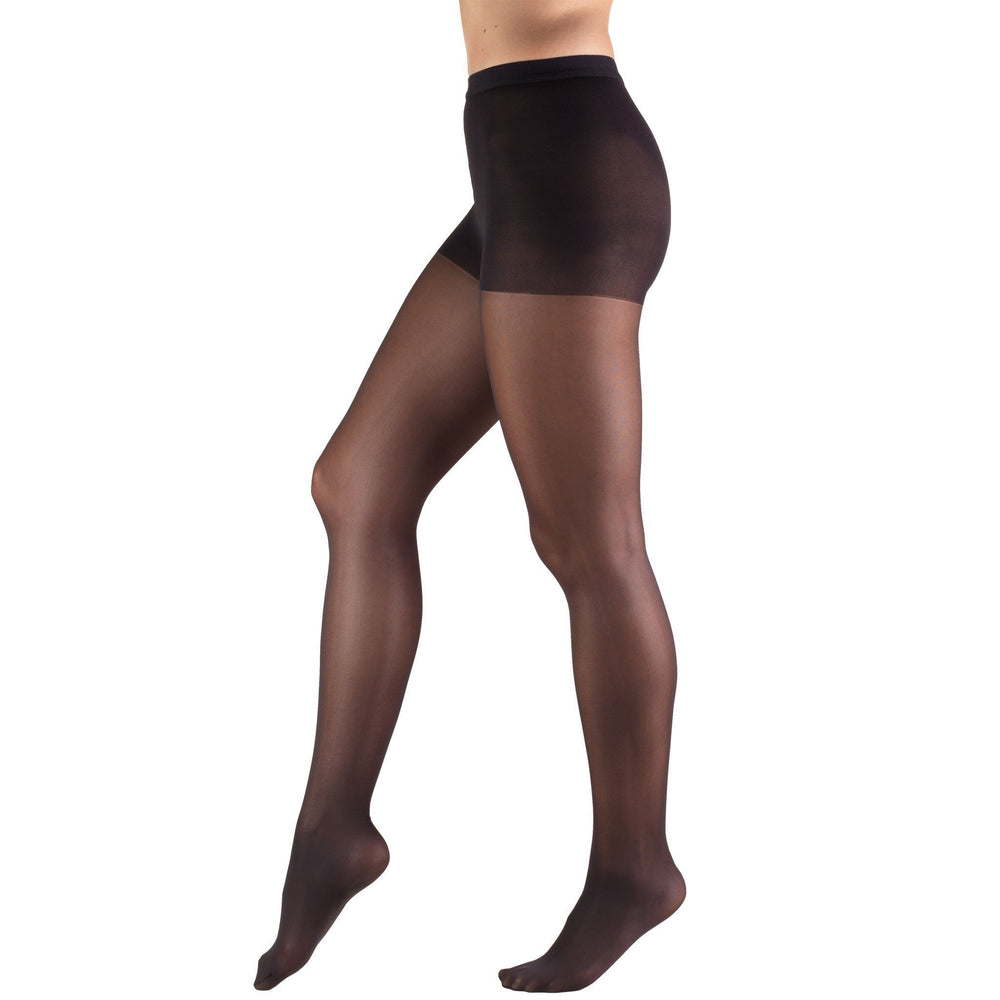 Truform Lites Women's 8-15 mmHg Pantyhose, Black