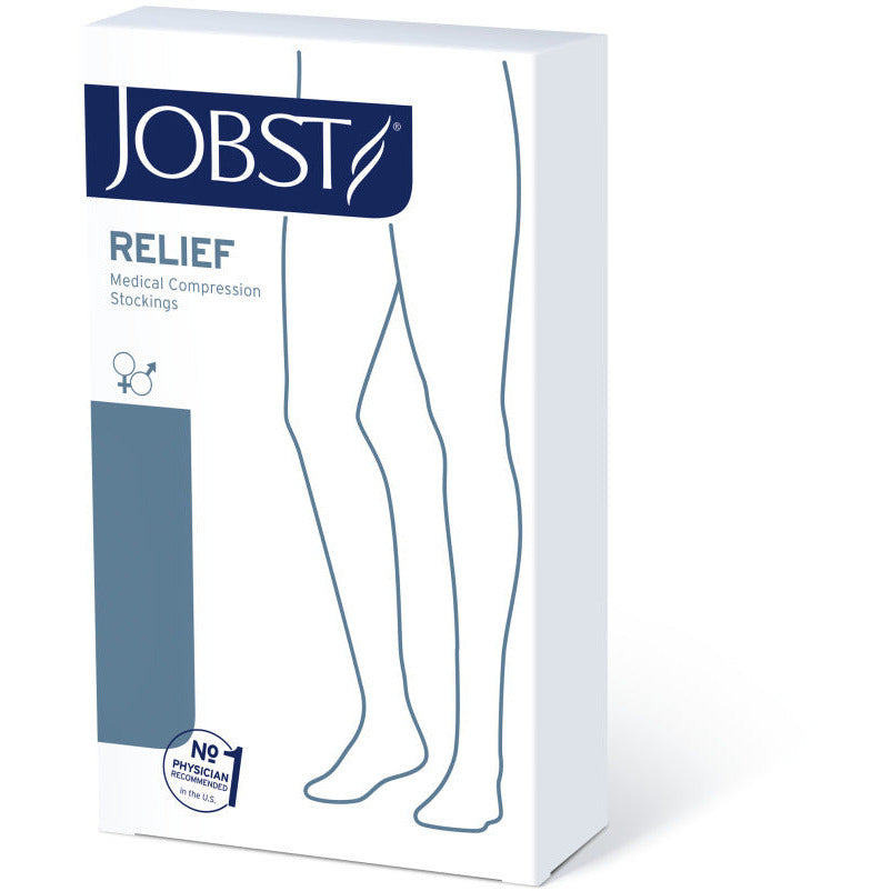 Jobst Relief 30-40 mmHg Perna única OPEN TOE Chap