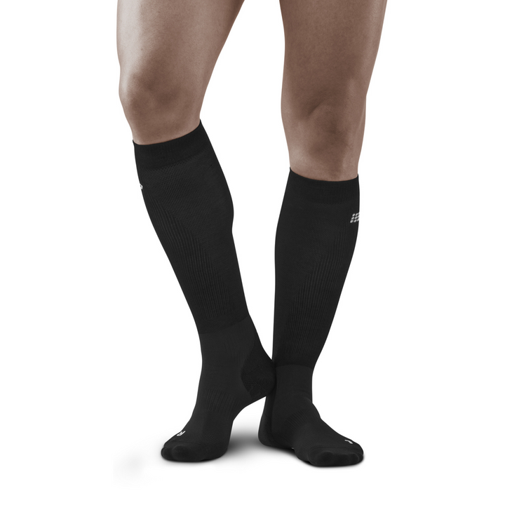 Chaussettes de compression de récupération infrarouge, hommes, noir/noir