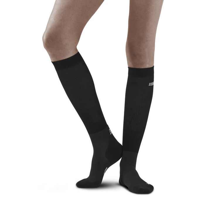 Chaussettes de compression de récupération infrarouge, femmes, noir/noir