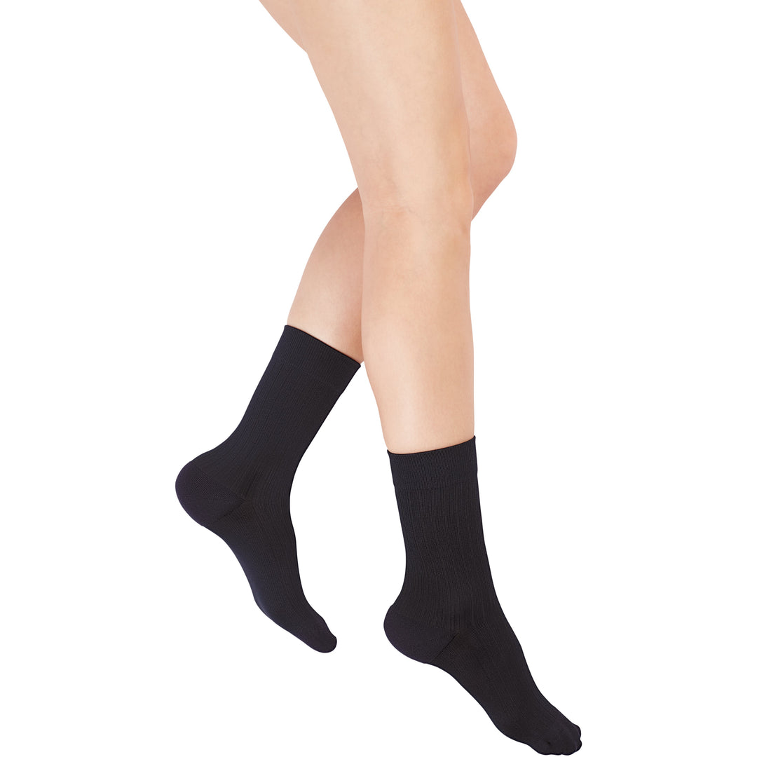 Chaussettes de compression Rejuva Freedom Crew, noires