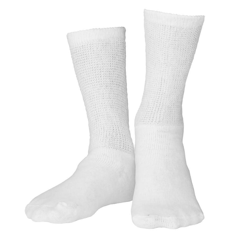 Calcetines Para Diabéticos Truform , Ajuste Holgado, Paquete De 3, Blanco