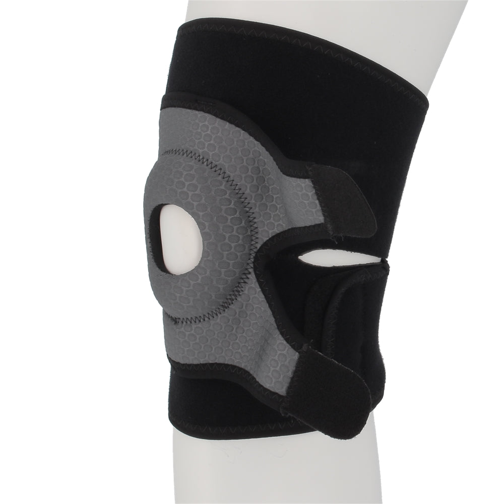 Actifi SportMesh II 調節可能な膝サポート ラップ、スタビライザー パッド付き、ストラップなし
