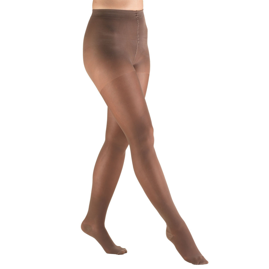 Meia-calça feminina Truform TruSheer 20-30 mmHg, cinza