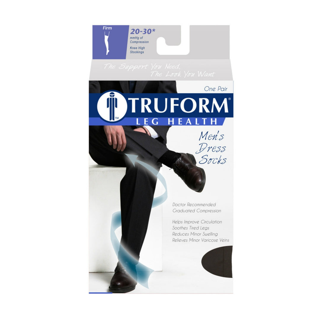 Truform Men's Dress 20-30 mmHg Knee High