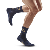 Training Mid Cut Compression Socks, Men, Peacoat Training