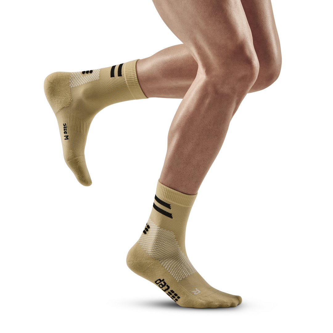 Chaussettes de compression mi-montantes pour hommes, entraînement sur sable