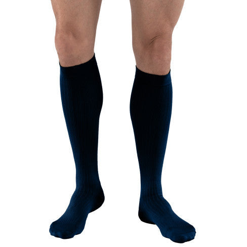 JOBST ® Vestido masculino 8-15 mmHg na altura do joelho, azul marinho