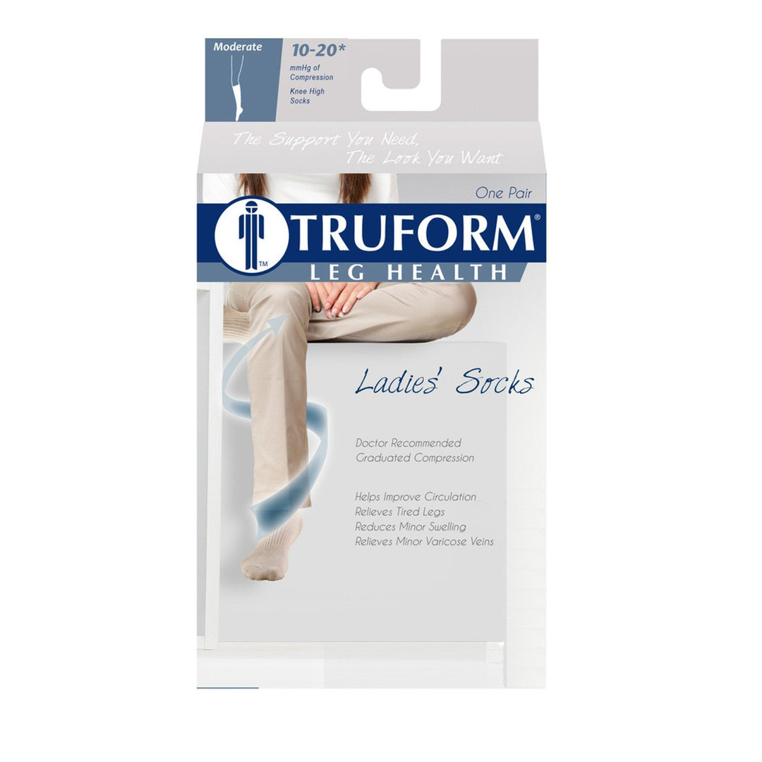 Coussin Truform pour femme, hauteur genou 15-20 mmHg