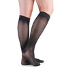 VenActive Women's Premium Sheer 15-20 mmHg Knee Highs, Black, Back