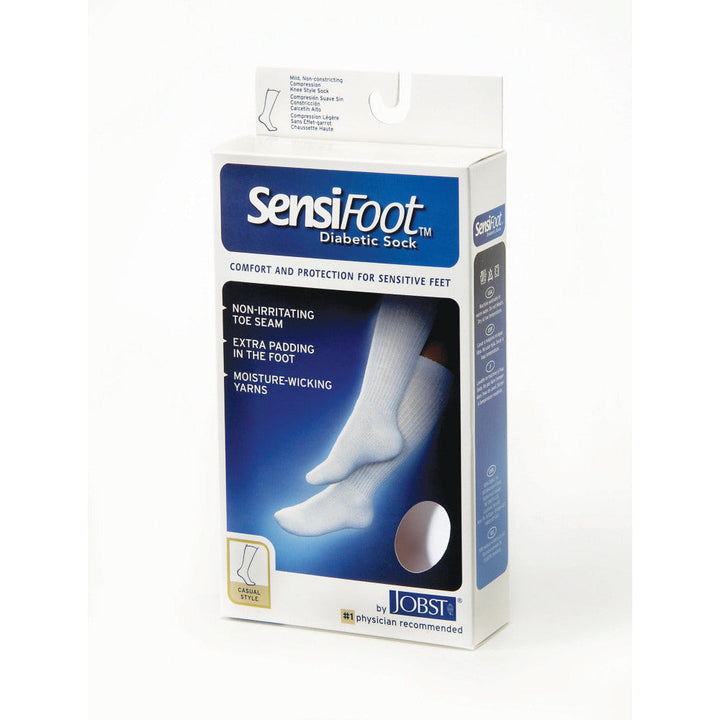 جوارب JOBST ® Sensifoot 8-15 مم زئبق للركبة لمرضى السكري