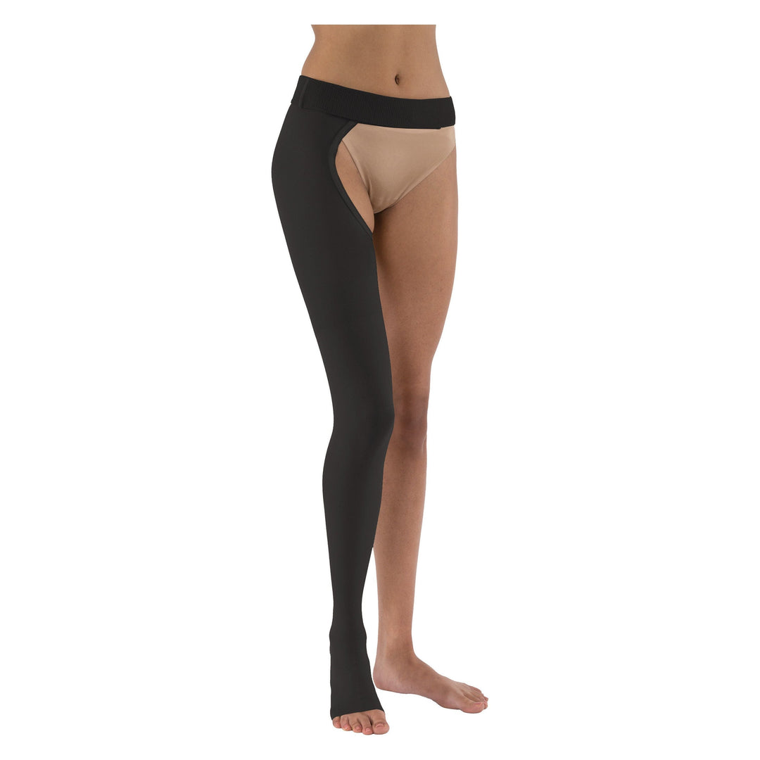 JOBST ® Relief Single Leg Chap 20-30 mmHg, åben tå, sort