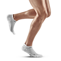 Ultralight No Show Compression Socks, Men, Carbon/White