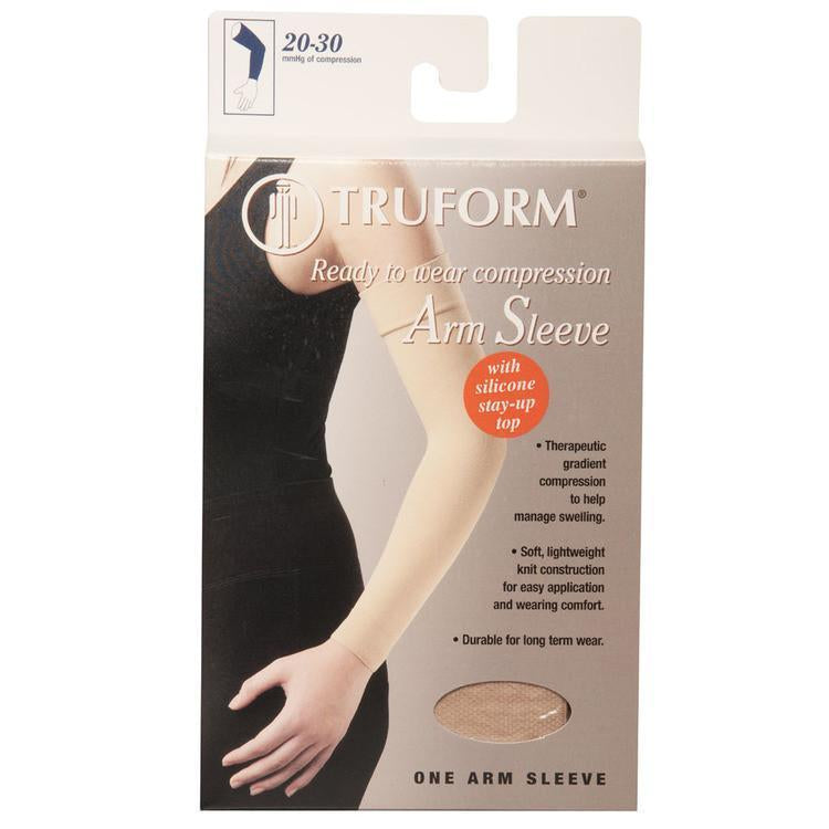 Truform 20-30 mmHg Arm Sleeve med Silicone Dot Top