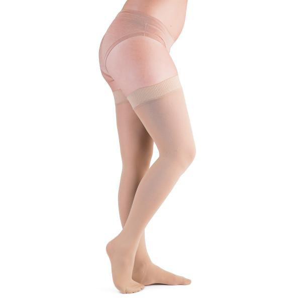 VenActive Women's Premium Opaque 20-30 مم زئبق أعلى الفخذ، طبيعي، رئيسي