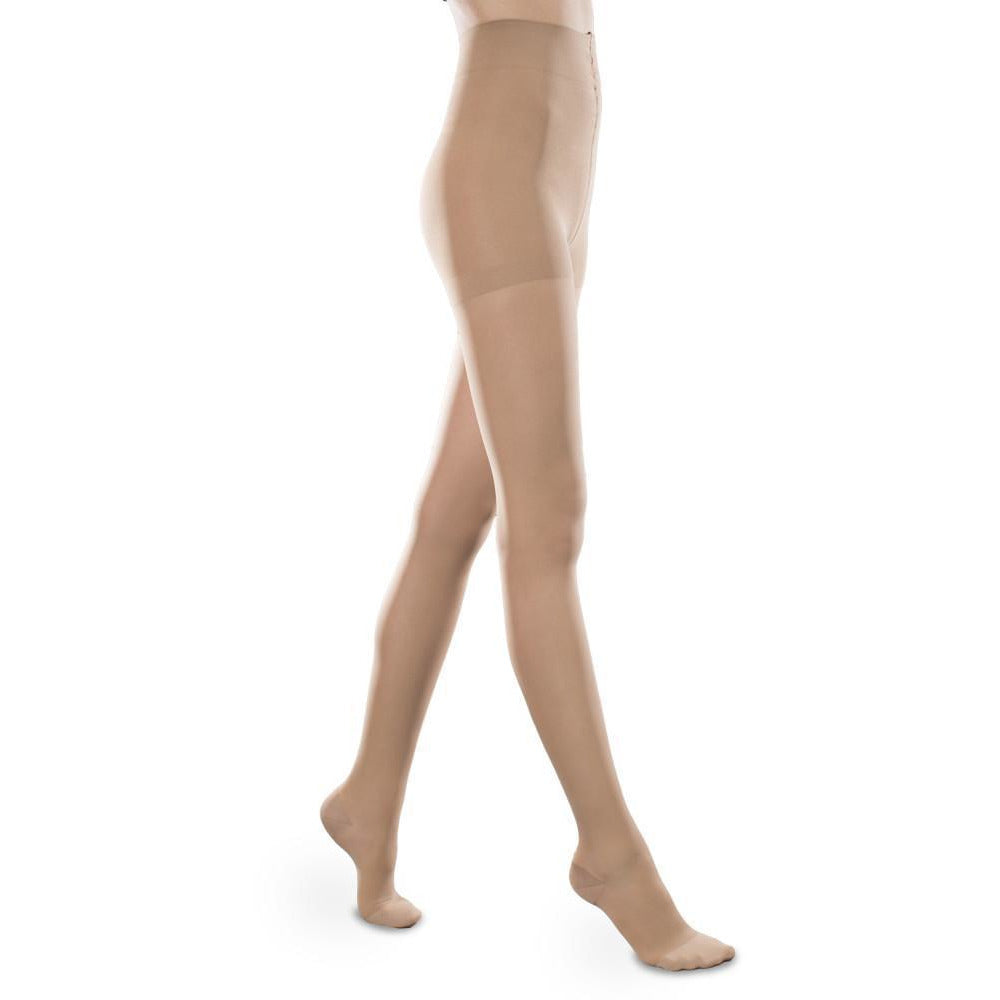 Therafirm Sheer Ease Pantimedias para mujer de 30 a 40 mmHg, color arena