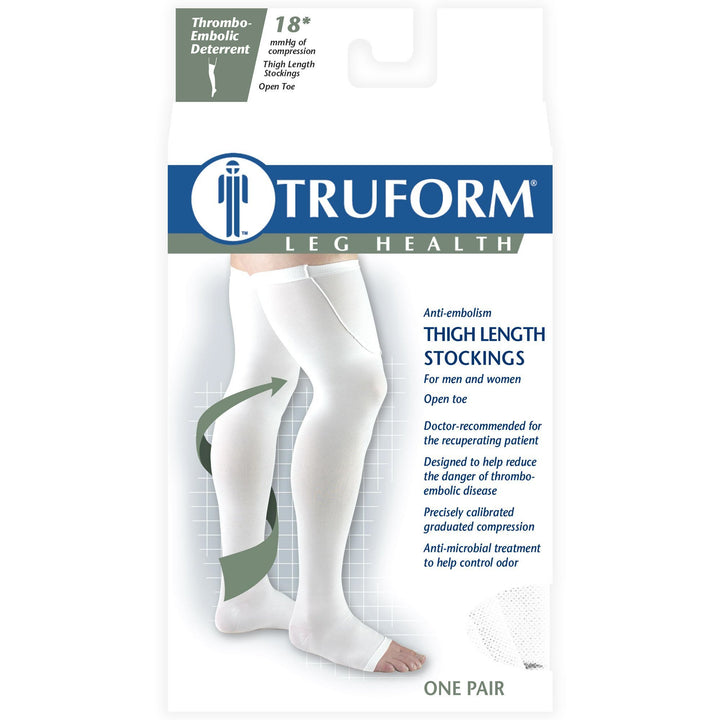 حذاء truform عالي الفخذ مضاد للانسداد ومقدمة مفتوحة