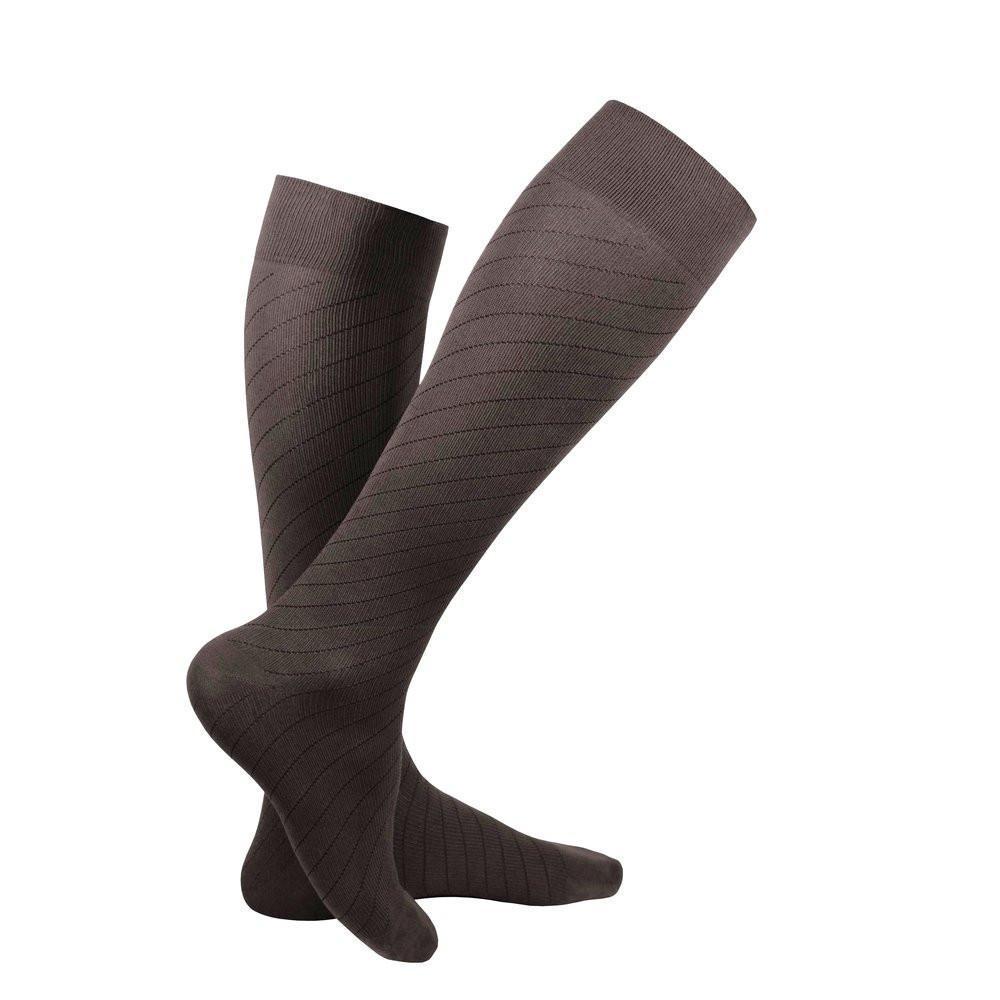 Chaussette de compression Truform Travel 15-20 mmHg, marron