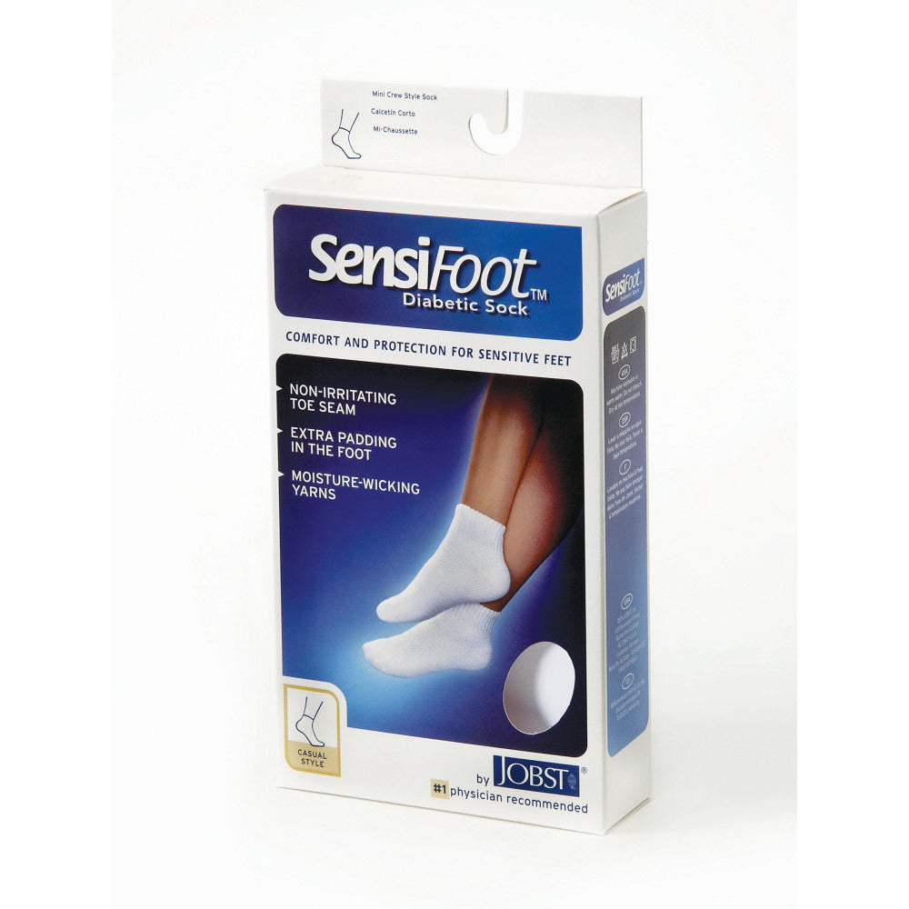 JOBST ® Sensifoot 8-15 mmHg Mini Crew Chaussettes pour diabétiques