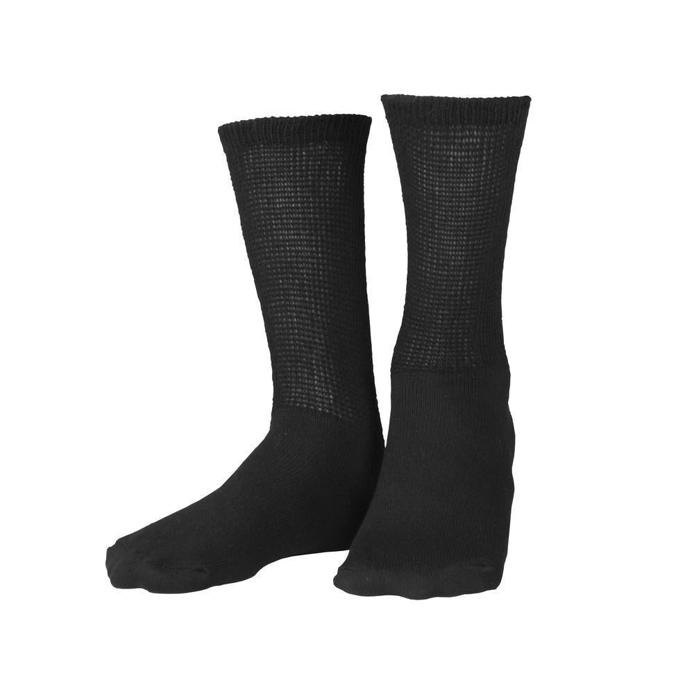 Calcetines Para Diabéticos Truform , Ajuste Holgado, Paquete De 3, Negro