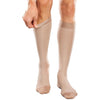 Therafirm Ease Opaque 30-40 mmHg Knee High w/ Silicone Top Band, Sand